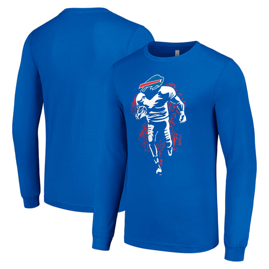 Men's Starter Royal Buffalo Bills Logo Graphic Long Sleeve T-Shirt