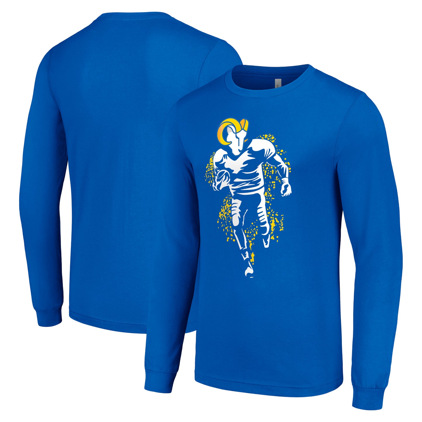 Men's Starter Royal Los Angeles Rams Logo Graphic Long Sleeve T-Shirt