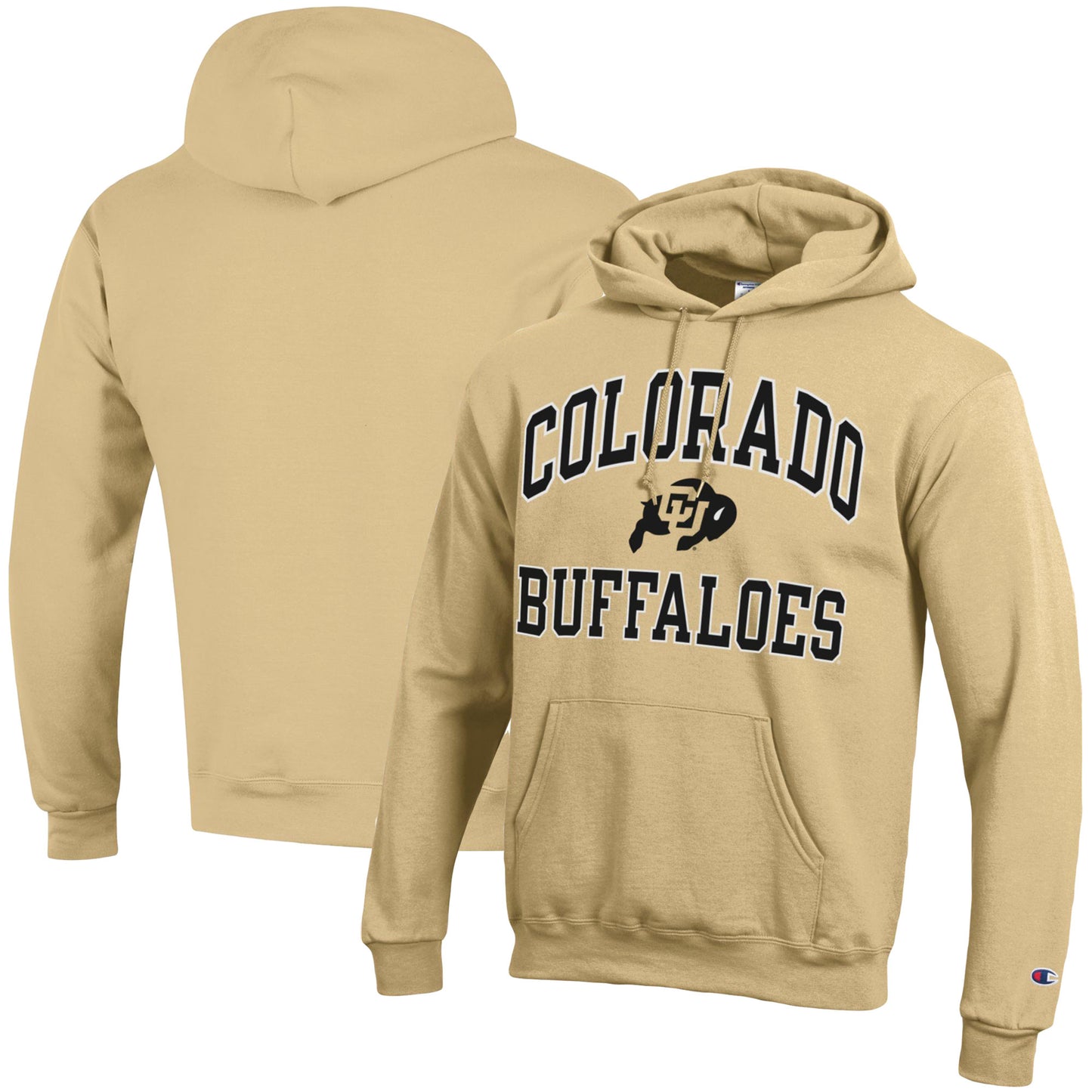 Men's Champion  Gold Colorado Buffaloes High Motor Pullover Hoodie