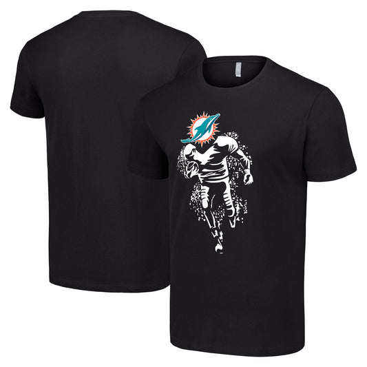 Men's Starter Black Miami Dolphins Logo Graphic T-Shirt