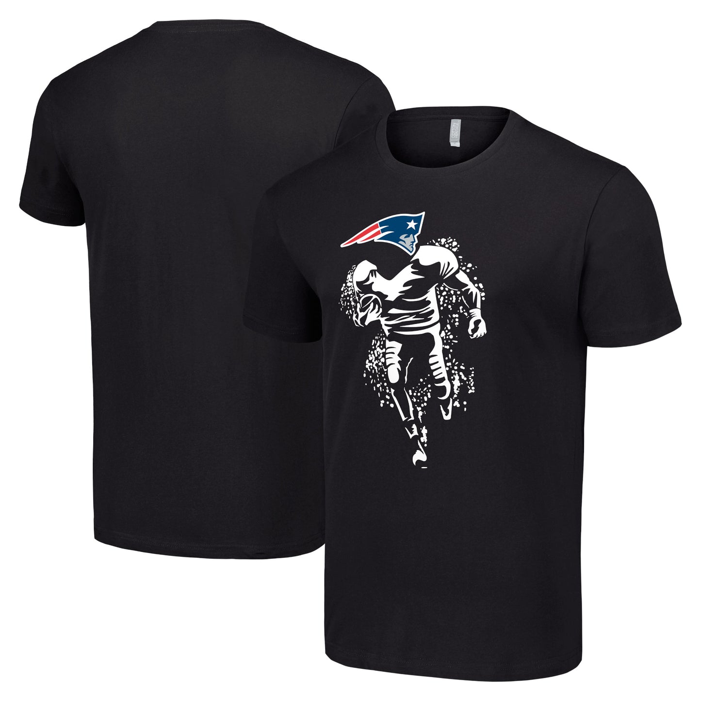 Men's Starter Black New England Patriots Logo Graphic T-Shirt