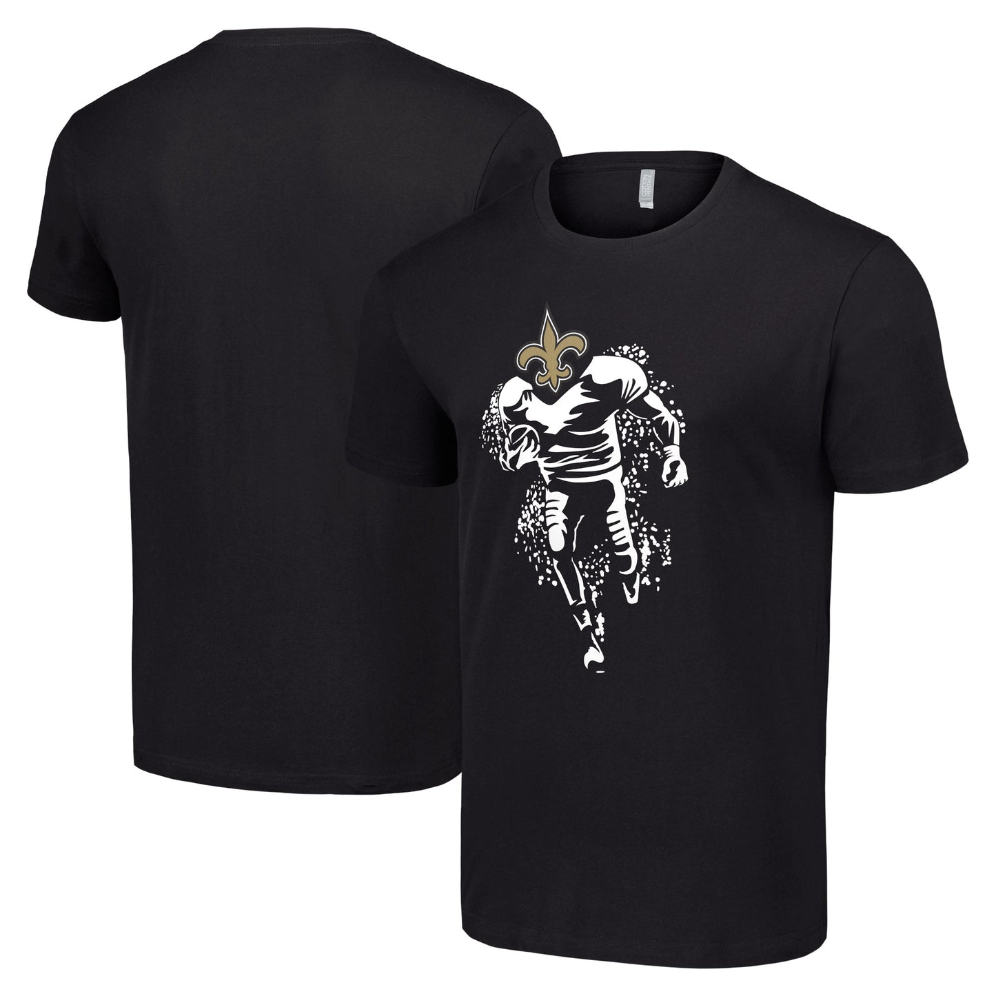 Men's Starter Black New Orleans Saints Logo Graphic T-Shirt