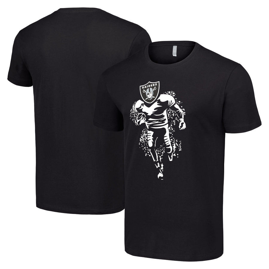 Men's Starter Black Las Vegas Raiders Logo Graphic T-Shirt