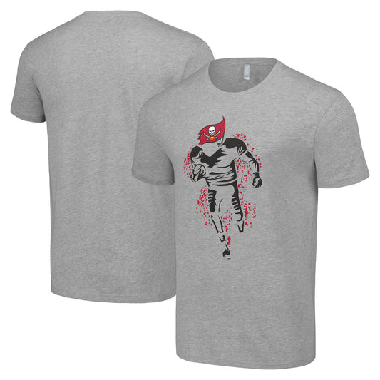 Men's Starter Heather Gray Tampa Bay Buccaneers Logo Graphic T-Shirt