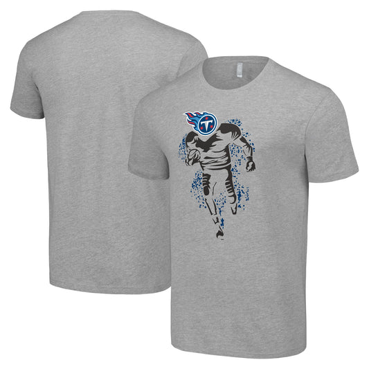 Men's Starter Heather Gray Tennessee Titans Logo Graphic T-Shirt