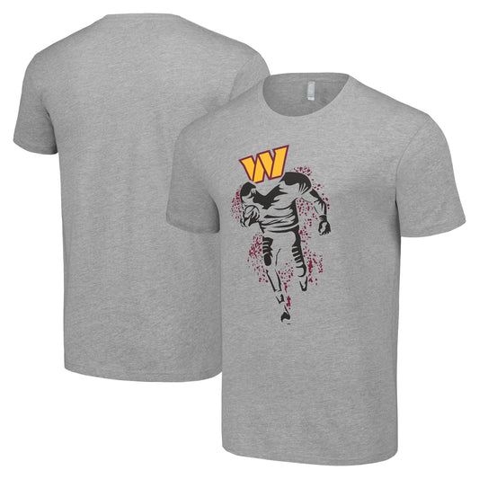 Men's Starter Heather Gray Washington Commanders Logo Graphic T-Shirt