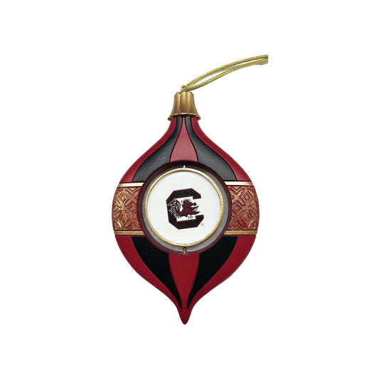 South Carolina Gamecocks Two-Piece 5.5" Spinning Bulb Ornament Set