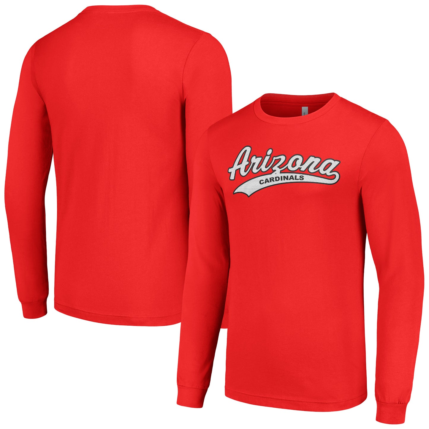 Men's Starter Cardinal Arizona Cardinals Tailsweep Long Sleeve T-Shirt