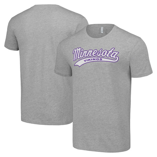 Men's Starter Heather Gray Minnesota Vikings Tailsweep T-Shirt