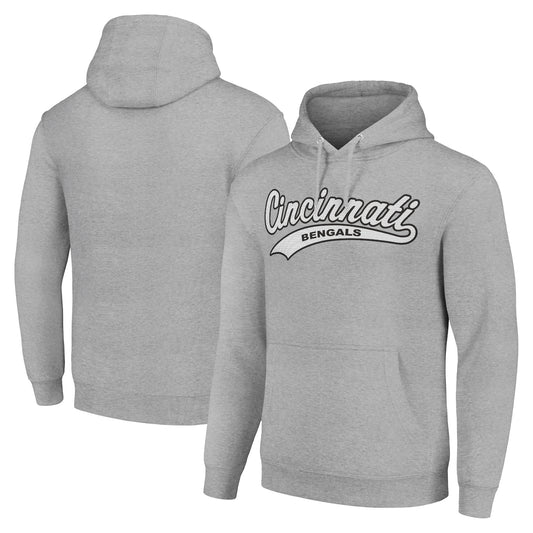 Unisex Starter Heather Gray Cincinnati Bengals Tailsweep Pullover Hoodie