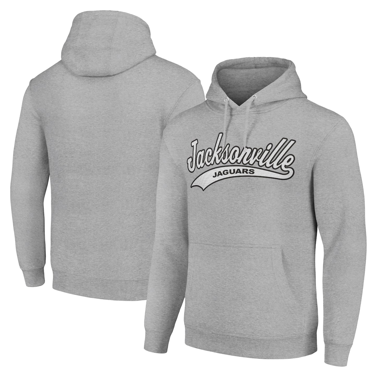 Unisex Starter Heather Gray Jacksonville Jaguars Tailsweep Pullover Hoodie