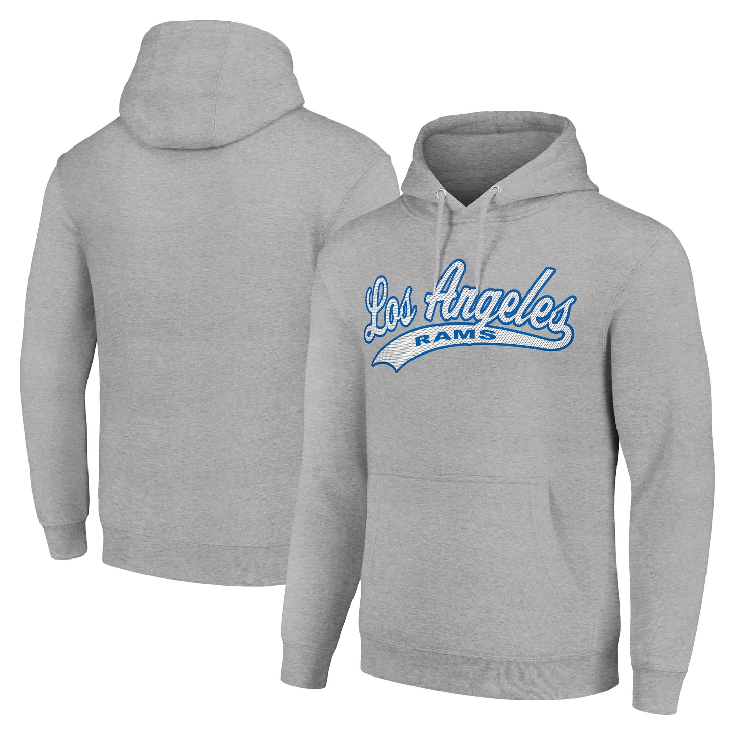 Unisex Starter Heather Gray Los Angeles Rams Tailsweep Pullover Hoodie