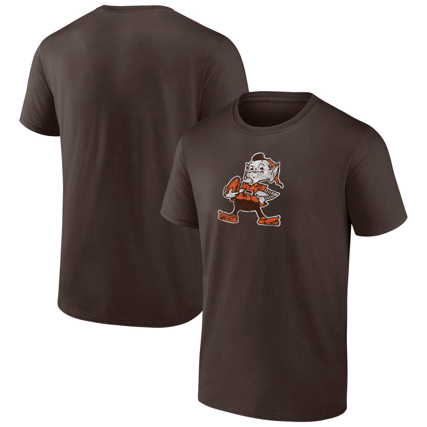 Men's  Brown Cleveland Browns Throwback T-Shirt