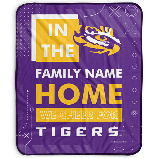 Pegasus LSU Tigers 50" x 60" "We Cheer" Personalized Fleece Blanket