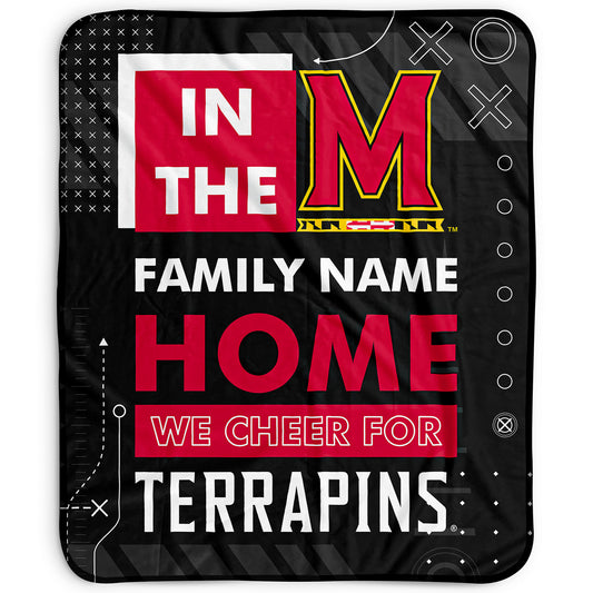 Pegasus Maryland Terrapins 50" x 60" "We Cheer" Personalized Fleece Blanket