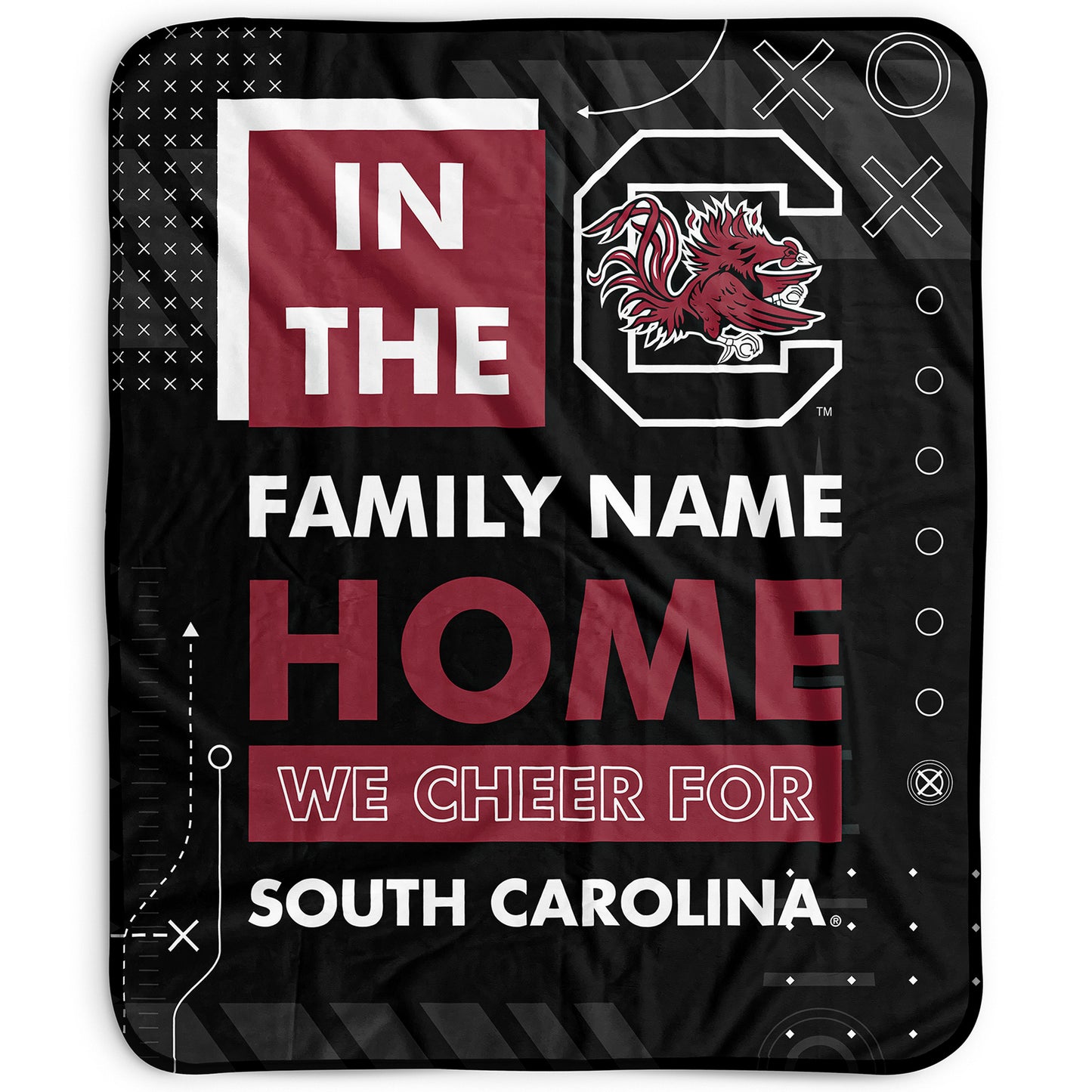 Pegasus South Carolina Gamecocks 50" x 60" "We Cheer" Personalized Fleece Blanket