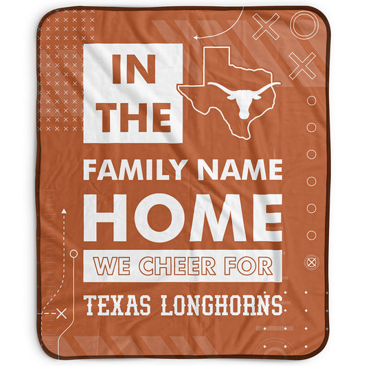 Pegasus Texas Longhorns 50" x 60" "We Cheer" Personalized Fleece Blanket