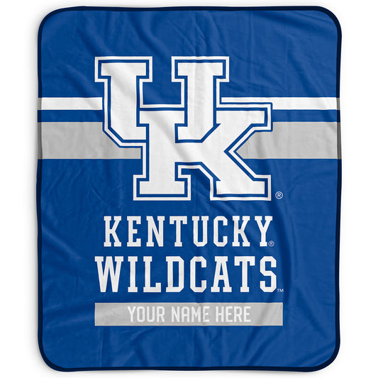 Pegasus Kentucky Wildcats 50" x 60" Stripes Personalized Fleece Blanket