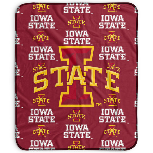 Pegasus Iowa State Cyclones 50" x 60" Repeat Wordmark Fleece Blanket
