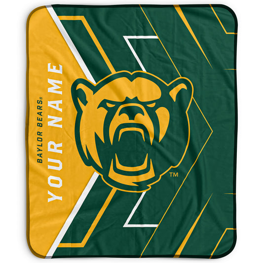 Pegasus Baylor Bears 50" x 60" Arrow Personalized Fleece Blanket