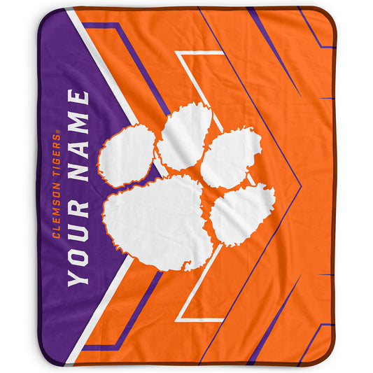 Pegasus Clemson Tigers 50" x 60" Arrow Personalized Fleece Blanket