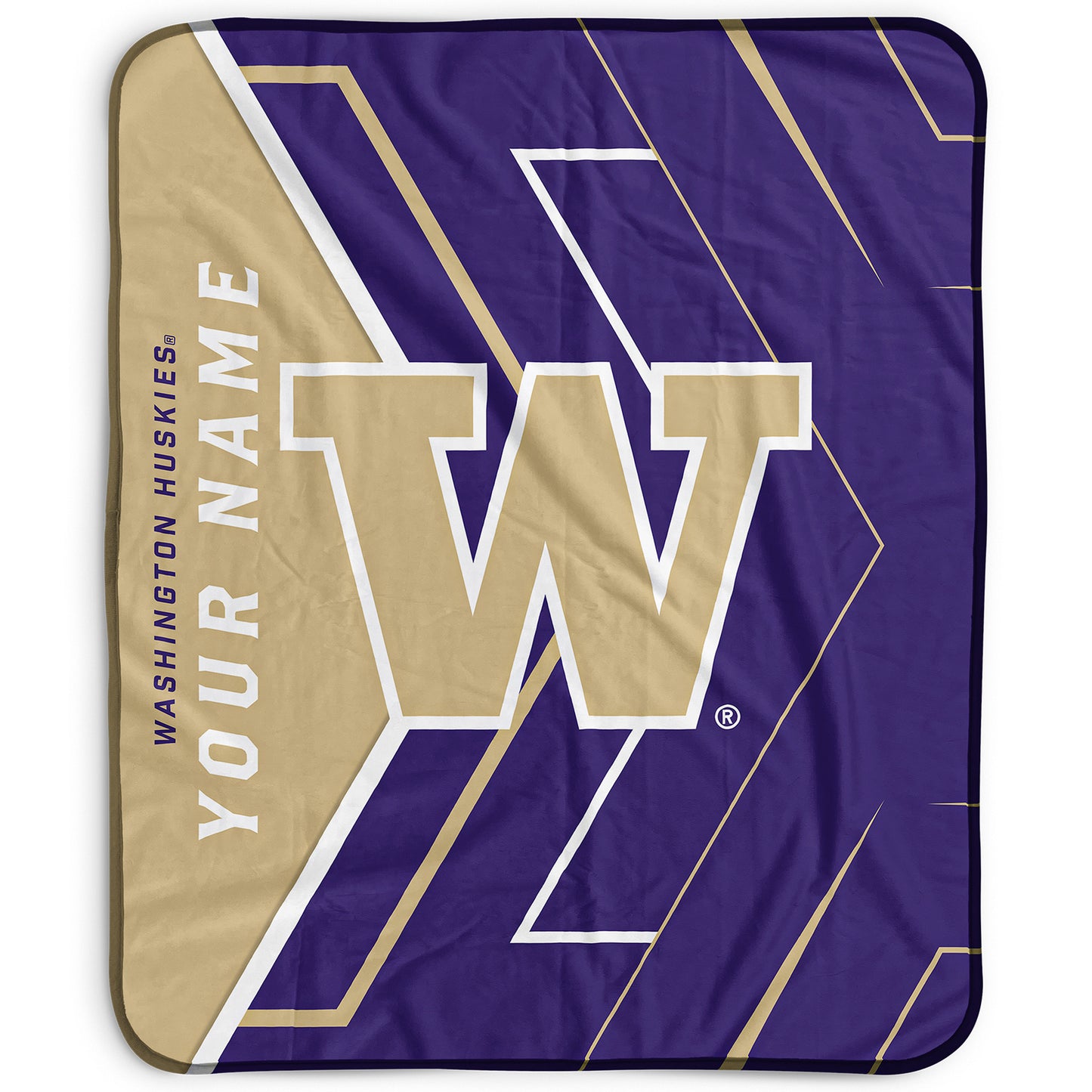 Pegasus Washington Huskies 50" x 60" Arrow Personalized Fleece Blanket