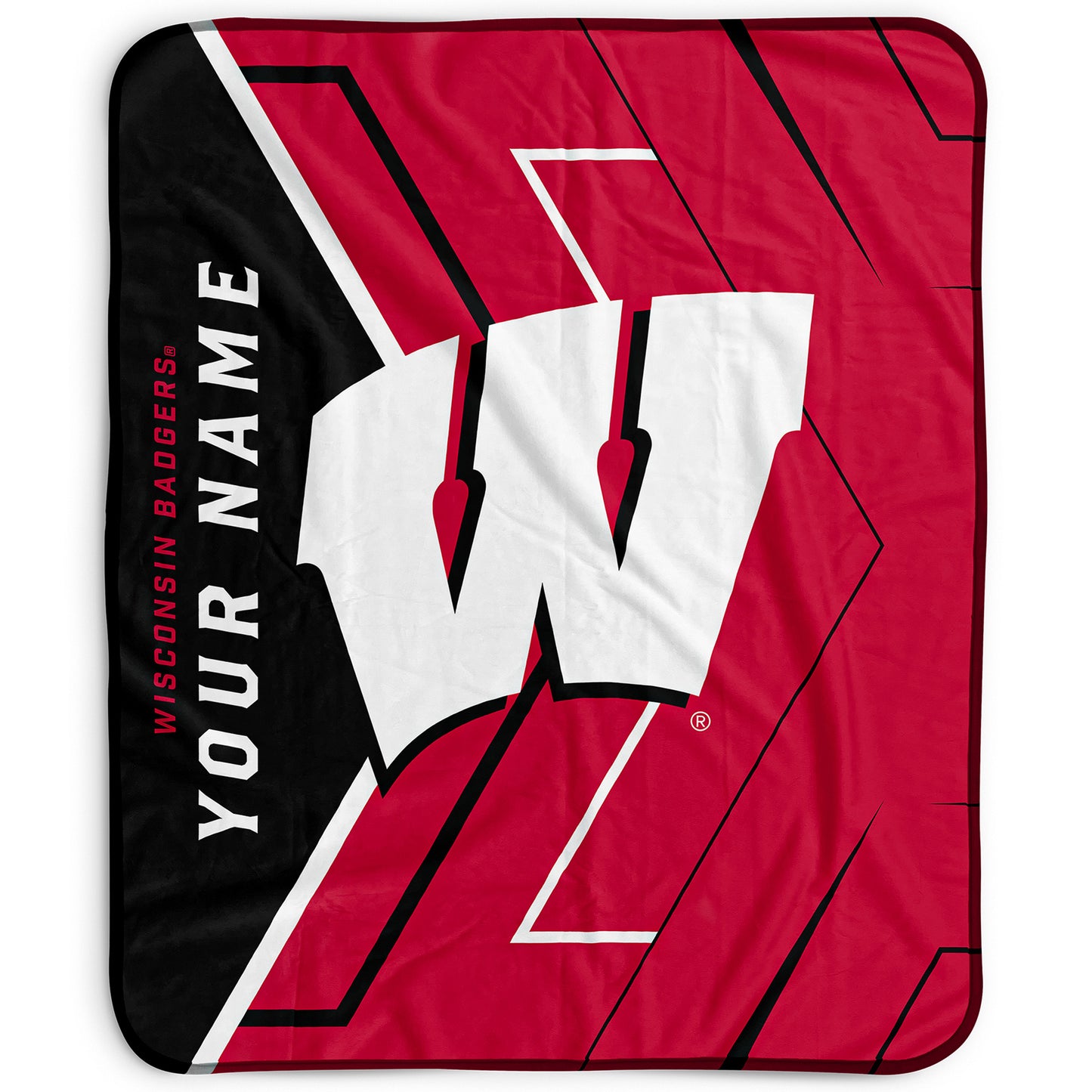 Pegasus Wisconsin Badgers 50" x 60" Arrow Personalized Fleece Blanket