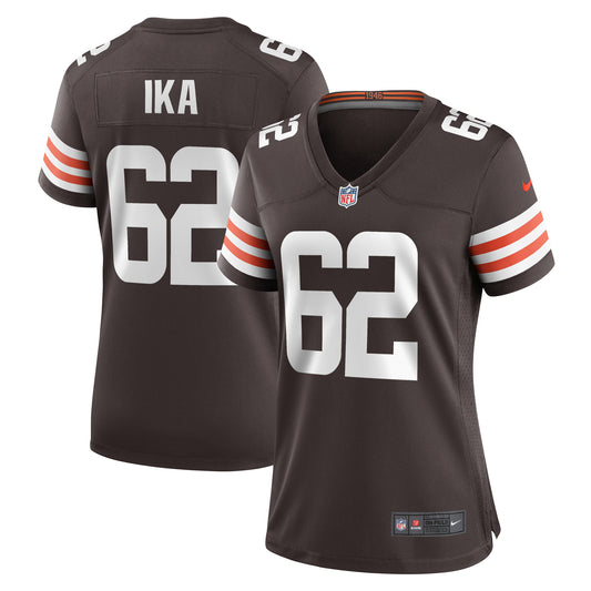 Women's Nike Siaki Ika  Brown Cleveland Browns Team Game Jersey