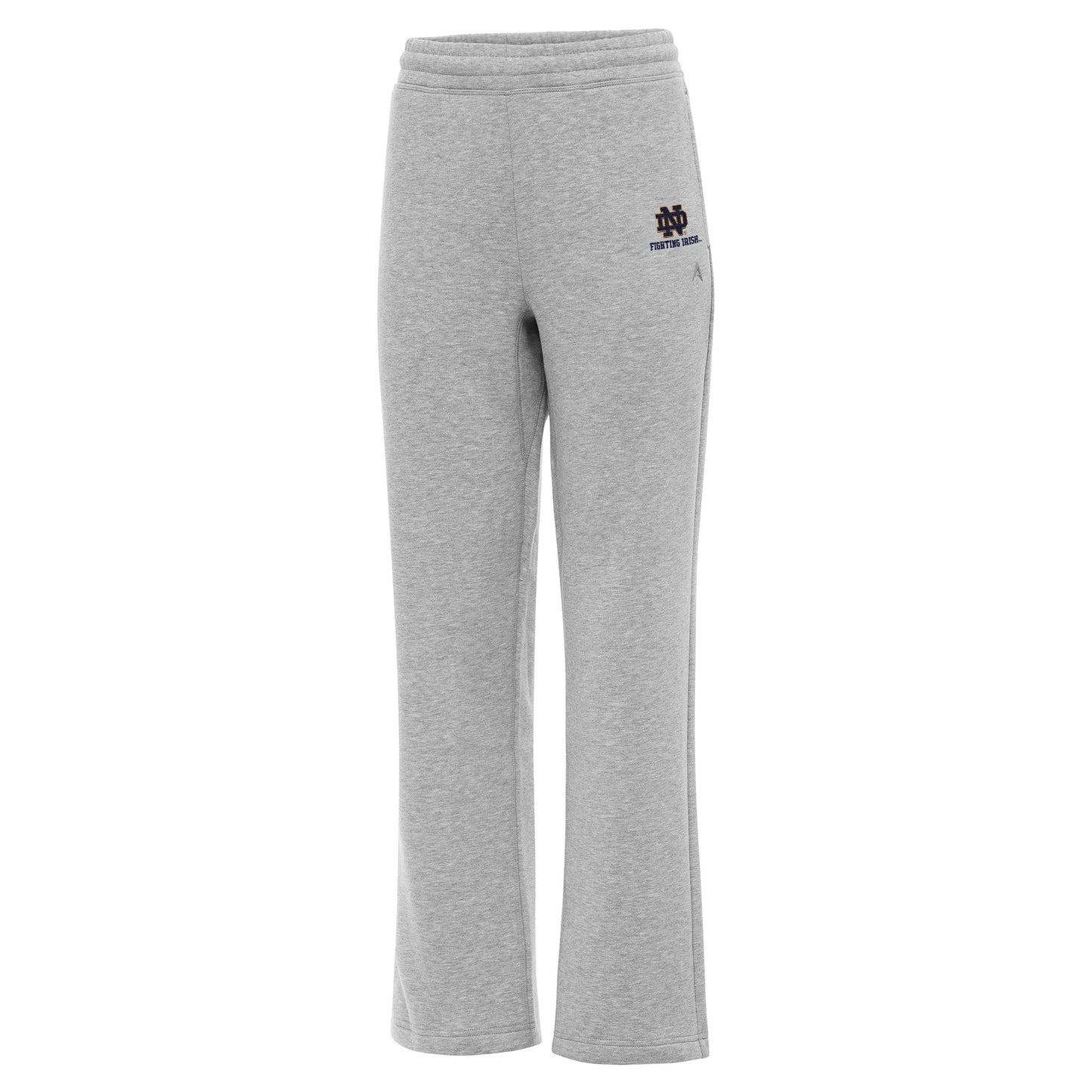 Women's Antigua Heather Gray Notre Dame Fighting Irish Victory Sweatpants