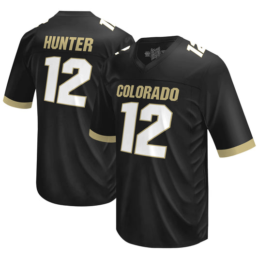 Men's Original Retro Brand Travis Hunter Black Colorado Buffaloes  NIL Football Player Jersey