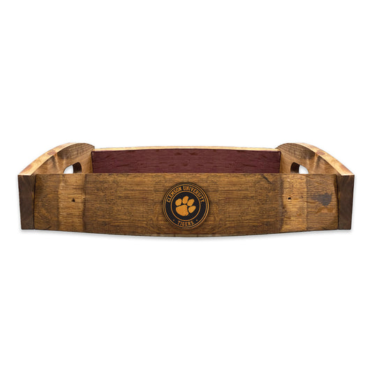 Clemson Tigers Barrel Stave Serving Tray