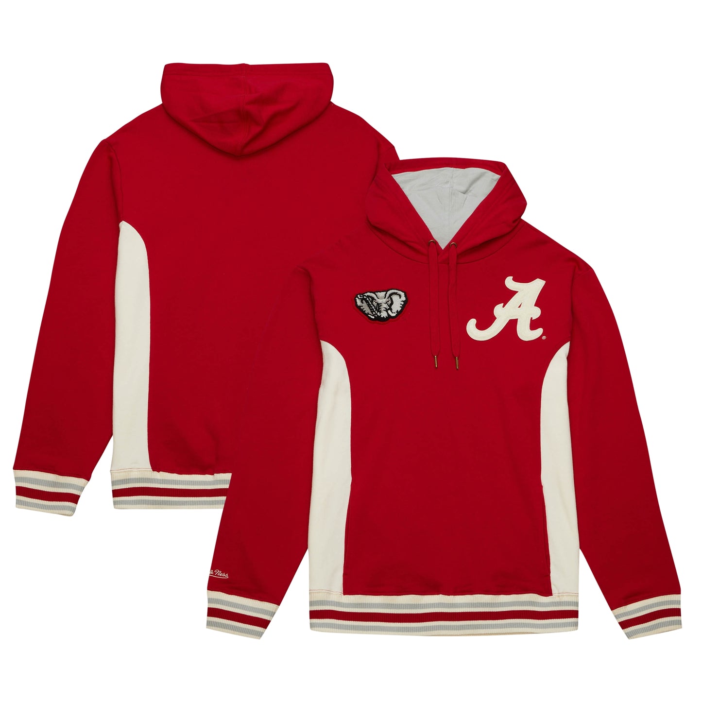 Men's Mitchell & Ness Crimson Alabama Crimson Tide Team Legacy French Terry Pullover Hoodie