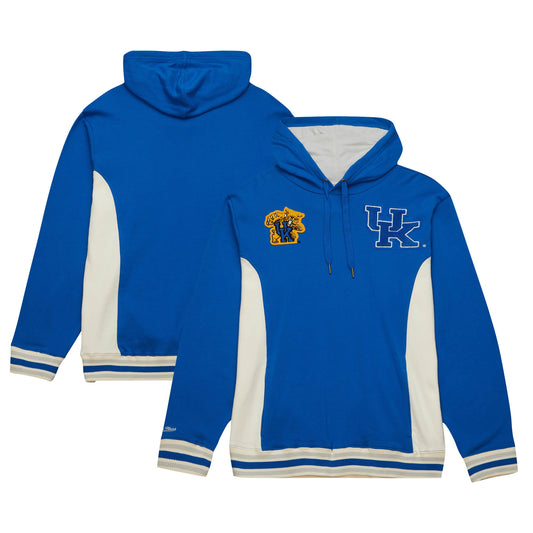 Men's Mitchell & Ness Royal Kentucky Wildcats Team Legacy French Terry Pullover Hoodie