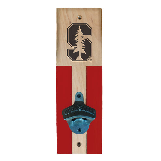 Stanford Cardinal 3.5" x 11.5" Wall Mounted Bottle Opener