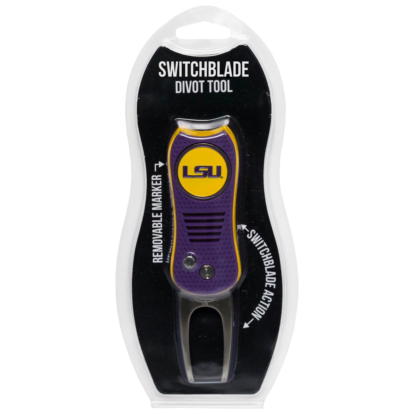 LSU Tigers Switchblade Divot Tool with Ball Marker