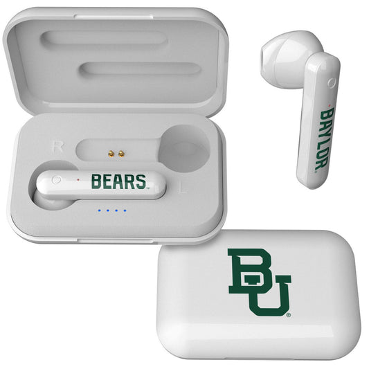 Keyscaper White Baylor Bears True Wireless Earbuds