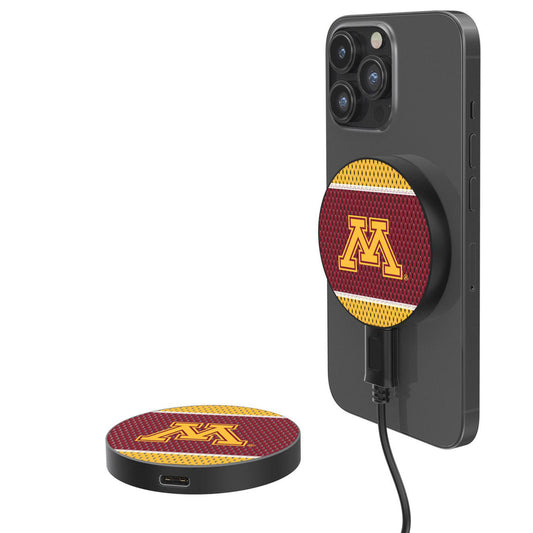 Keyscaper Black Minnesota Golden Gophers Wireless Magnetic Charger