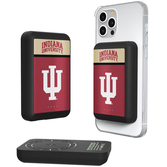 Keyscaper Black Indiana Hoosiers 5000mAh Wireless Magnetic Power Bank