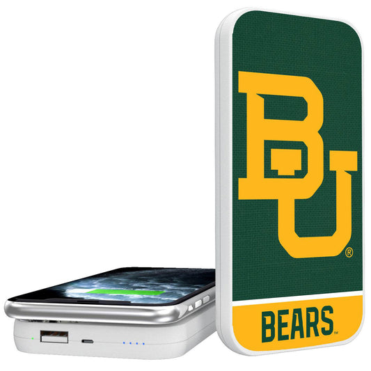 Keyscaper White Baylor Bears 5000mAh Wireless Power Bank