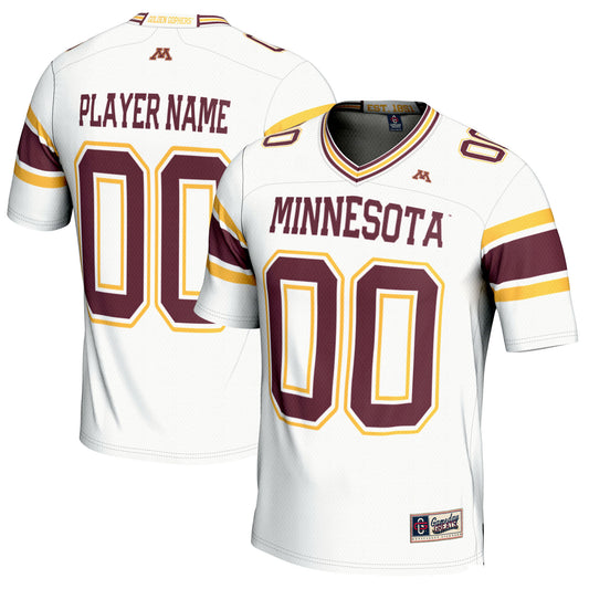 Men's GameDay Greats White Minnesota Golden Gophers NIL Pick-A-Player Football Jersey