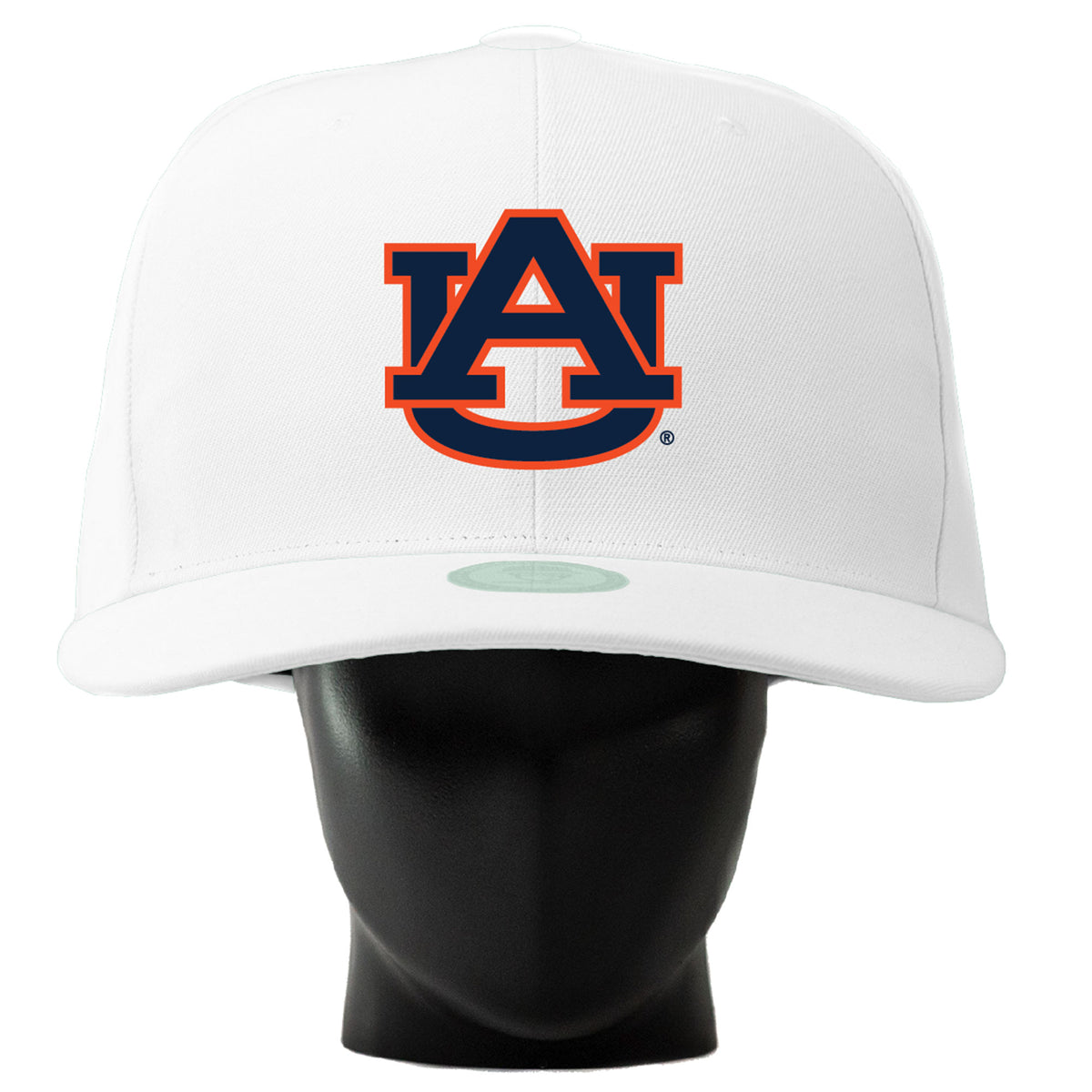 Unisex Noggin Boss  White Auburn Tigers Oversized Hat