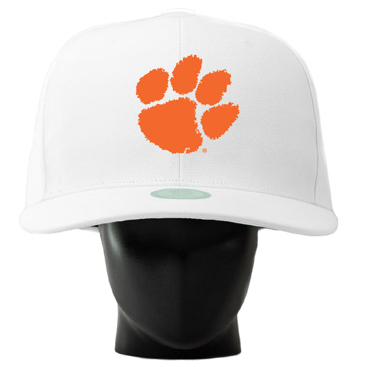 Unisex Noggin Boss  White Clemson Tigers Oversized Hat