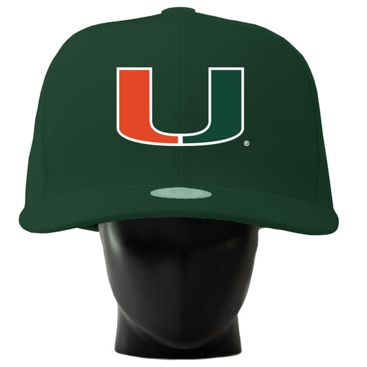 Unisex Noggin Boss  Green Miami Hurricanes Oversized Hat