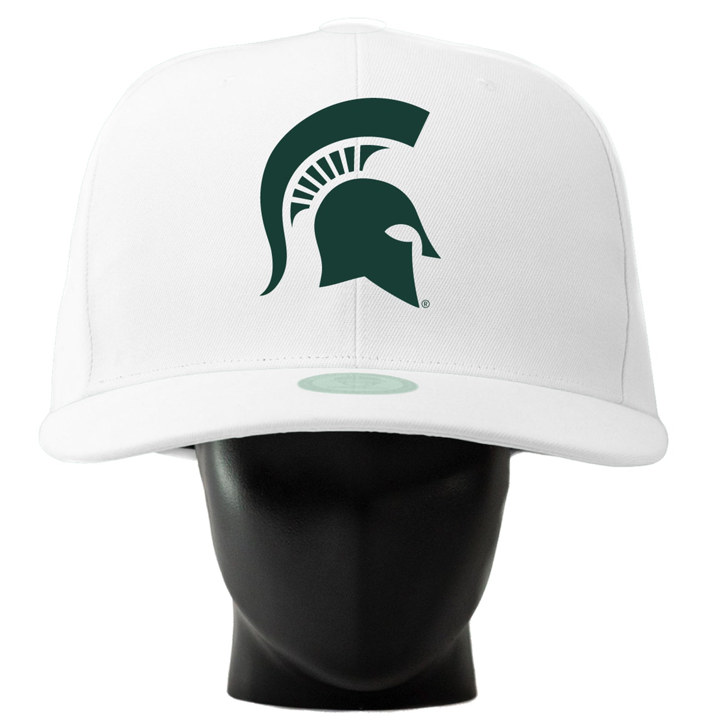 Unisex Noggin Boss  White Michigan State Spartans Oversized Hat