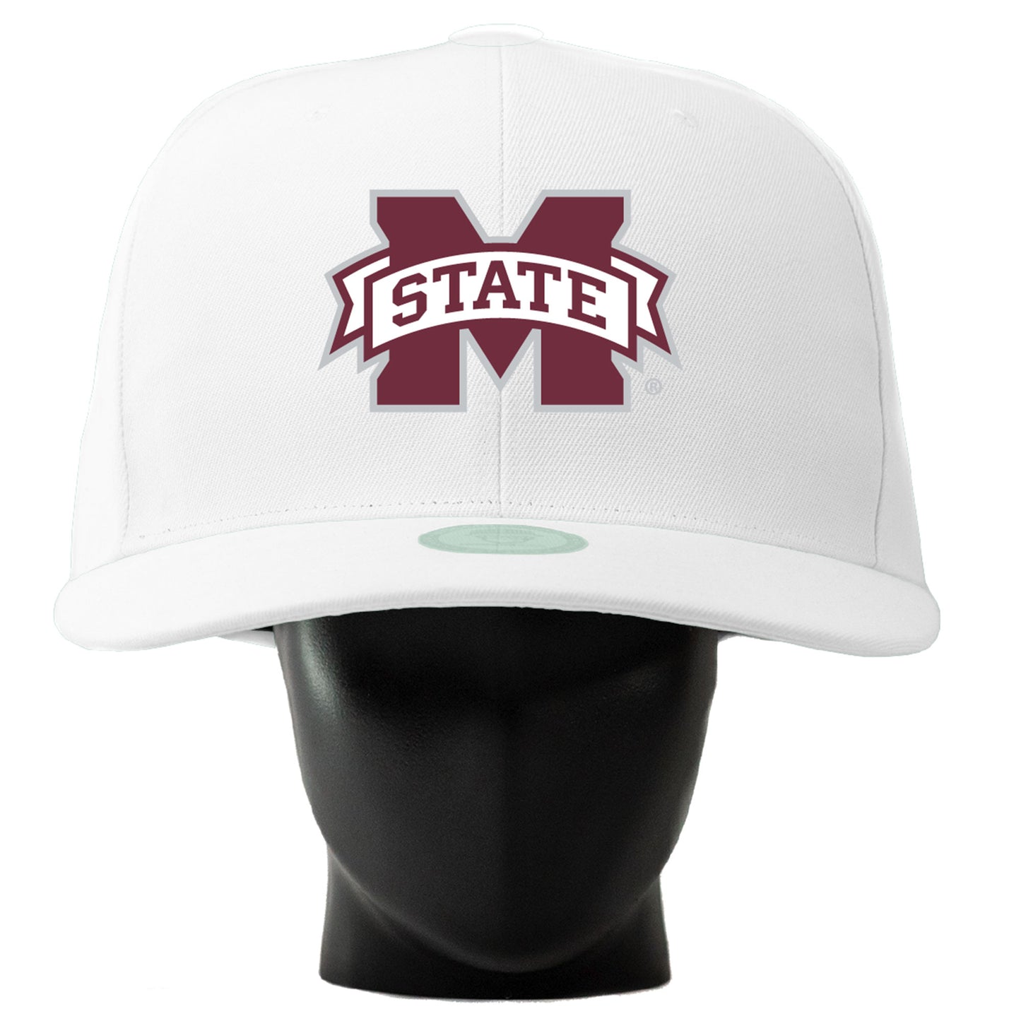 Unisex Noggin Boss  White Mississippi State Bulldogs Oversized Hat