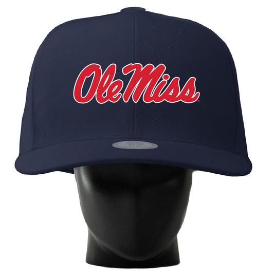 Unisex Noggin Boss  Navy Ole Miss Rebels Oversized Hat