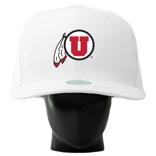 Unisex Noggin Boss  White Utah Utes Oversized Hat