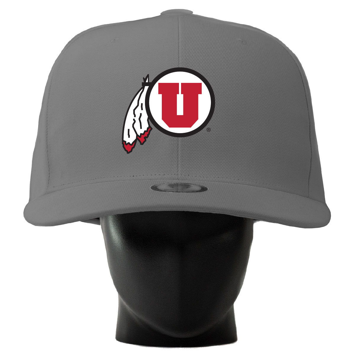 Unisex Noggin Boss  Gray Utah Utes Oversized Hat