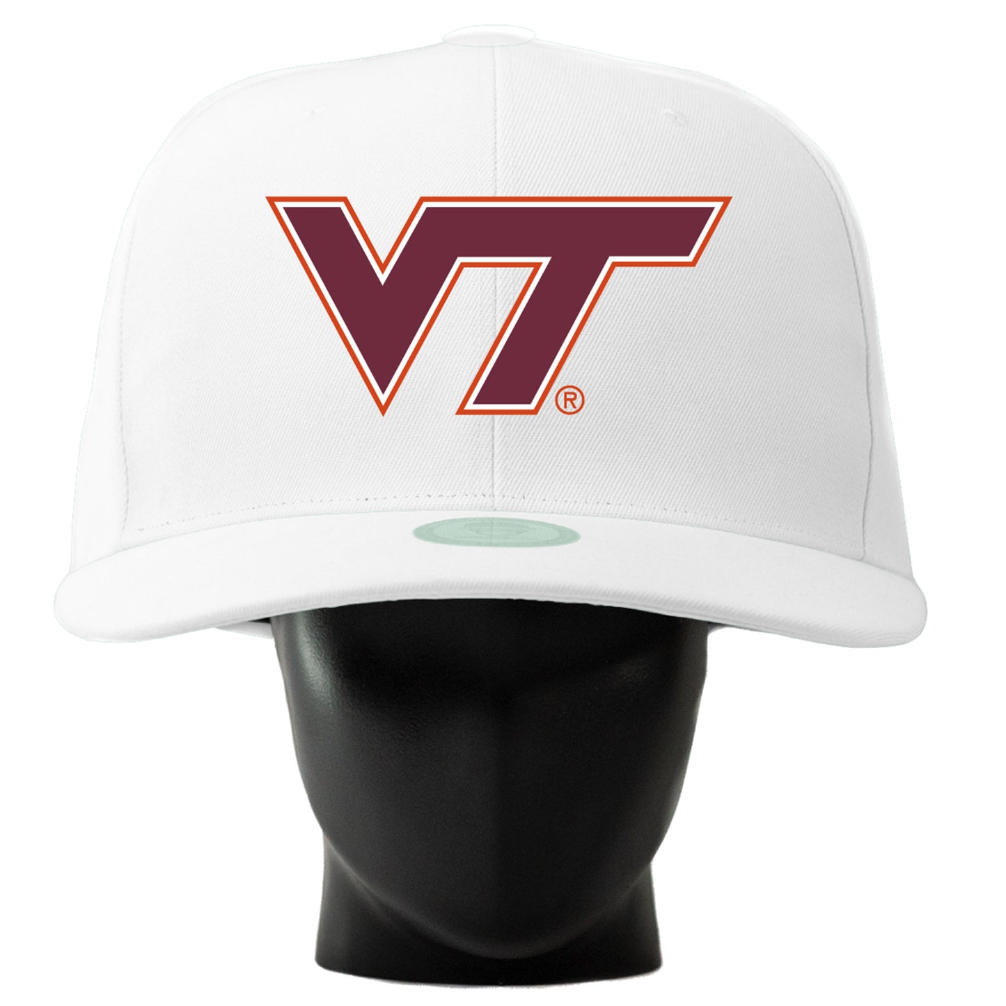 Unisex Noggin Boss  White Virginia Tech Hokies Oversized Hat