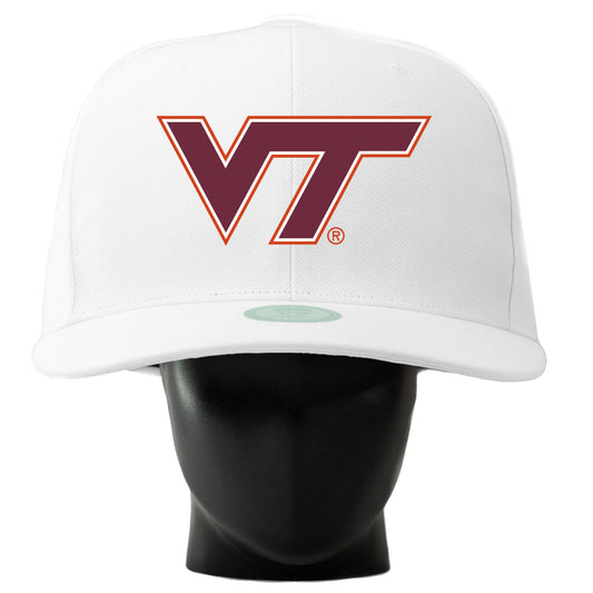 Unisex Noggin Boss  White Virginia Tech Hokies Oversized Hat